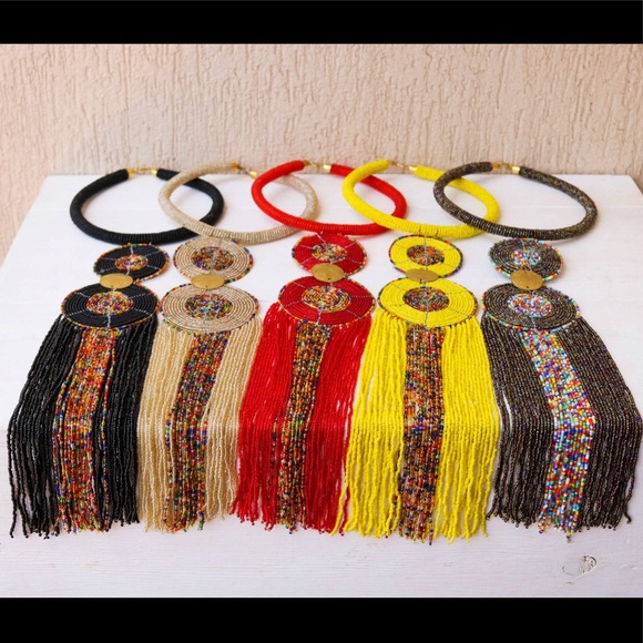 Jewelry - African Beaded necklace $100 each